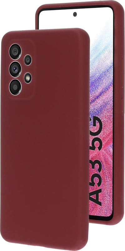 Mobiparts hoesje geschikt voor de Samsung Galaxy A53 5G - Siliconen - Paars Rood