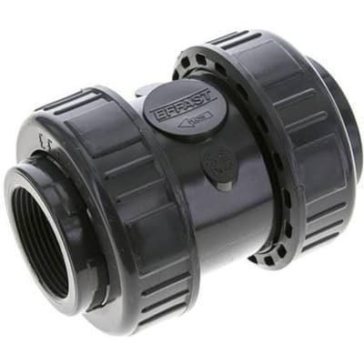 PVC Terugslagklep Rp 1 1/2'' 0.012-16bar (0.17-232psi)