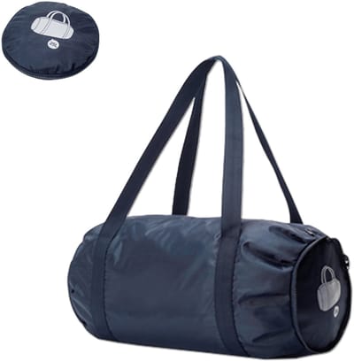 Opvouwbare sporttas - Met natte en droge zakken - Ultralichte reistas - Grote capaciteit - Spatwaterdicht - Sporttas voor een overnachting - Weekendtas - Strand - Modieus-28*28*48cm-Blauw