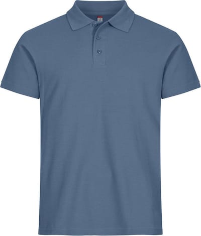 Clique Basic Polo 028230 - Staalblauw - L