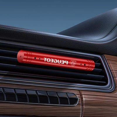 Auto Interieur Clip - Luchtverfrisser Houder - Frisse Lucht - Creatief Ontwerp - 8.5 cm - Rood