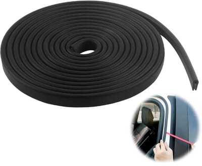 Dailygoods- Randbeschermingsprofiel 2 mm x 3 m - Rubber afdichting - Duurzame bescherming - Weerbestendig - Flexibel - Eenvoudig te installeren - Rubberen Afdichting