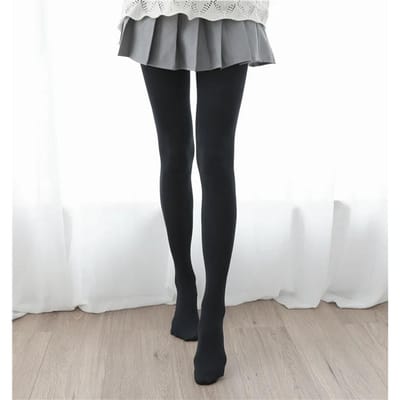 Lente Vrouwelijk 80D Cosplay Lolita Dijhoge Kousen Melkwit Dij Nylon Kawaii Panty's Meisjes Zoete Sexy Panty's Voor Vrouwen One Size black