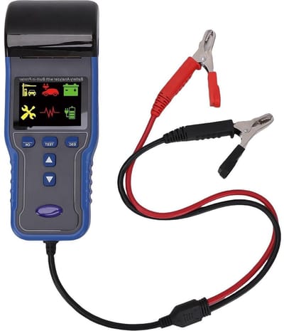 Accutester - Batterij Analysator - Voertuigonderhoud - Met Printer - 12V 24V - Zwart