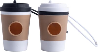 Draagbare hondenpoepzakjeshouder voor aan de lijn - 2 stuks, lichtgewicht dispenser voor wandelen, reizen en parkgebruik