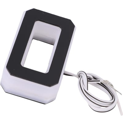 Numéro de Maison LED Extérieur Étanche Moderne Lumineux Type Prise de Courant Panneau d'Adresse pour Résidences Magasins Noir