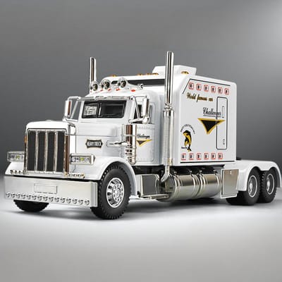 1:24 Peterbilt 389 Livrée Flamme Camion Semi-remorque Lourd Américain Tracteur Modèle Réduit en Alliage Métallique Moulé sous Pression Voiture de Collection Maison Tendance Affichage de Bureau Cadeau