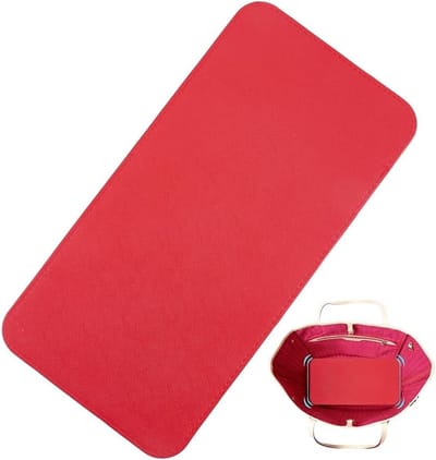 30 x 15 cm Hoekige PU Leren Tas Inlegplaat - Rode Handtas Bodemversteviger, 4 mm Dikte, Ideaal voor Rugzakken en DIY Projecten