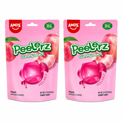 Amos Peelerz Gummy Peach 2 Stuks