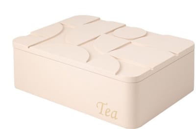 Home & Styling Theedoos - 6 vakken - MDF - 24x17cm - Roze