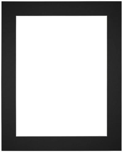 Passe-Partout Fotomaat 40x50 cm - Lijstmaat 48x64 cm - Zwart - Museumkarton - Fotolijst niet inbegrepen