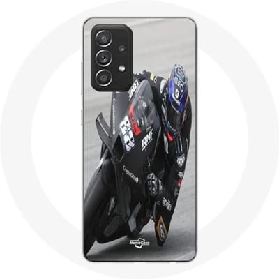 Coque - Maniacase - Samsung Galaxy A52 - Noir - Souple - Moto GP noir