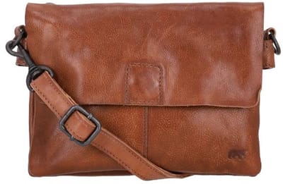 Bear Design Billy Crossbodytas Kleine Dames - Leer - Cognac