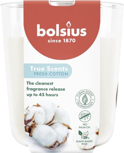 Bolsius Geurkaars True Scents Fresh Cotton -