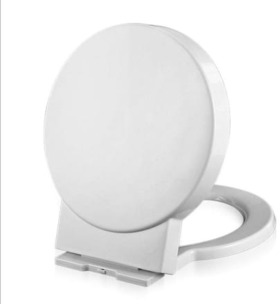 Toiletbril - WC-bril Duroplast - Stil Sluiten - Eenvoudig te Reinigen - 44x39cm - Wit