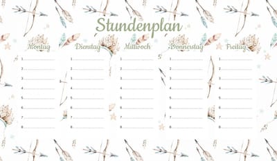 Wallvy Boho Serie - Magnetische Lesrooster - 30x17,5cm - Personaliseerbaar - Geschikt voor Drooguitwisbare Stiften