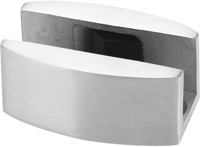 Dailygoods- Bodemgeleiding Roestvrij Staal 304 - Verstelbaar voor Glasdikte 8-14 mm - Frameloze Glazen Schuifdeuren - Douchewanden - Hoge Kwaliteit - Veilige Pasvorm - Deurgleiding