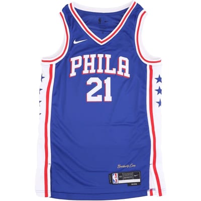 Basketbaltanktop voor heren Nba Dri Fit Swingman Jersey Icon Edition 22 No 21 Joel Embiid Phi76e