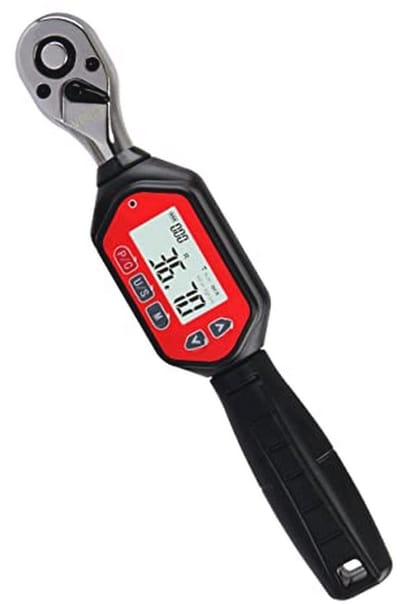 Digitale momentsleutel 3/8 inch - Nauwkeurige koppelmeting met LED en Zoemer - 1-45 ft-lbs (1.8-60 Nm)