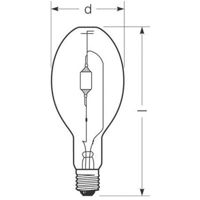 RADIUM Halogeen gasontladingslamp E40 444 W HRI-E NSC/S/F