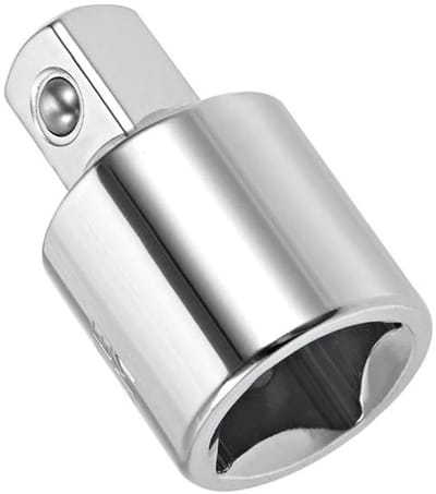 Dailygoods - Socket Adapter 1/2 Inch (F) naar 3/8 Inch (M) met Kogelsluiter