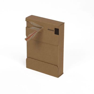 Brievenbusdoosjes 105 x 26 x 149 mm (a6 formaat) bruin zelfklevende sluiting | 25 stuks
