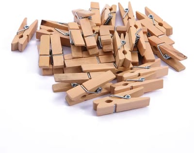 Mini wasknijpers - Houten wasknijpertjes - 4,5CM - Kaarten ophangen - Clips voor fotos - Wasknijper - Hout - 24 stuks - Leuke knijpers van hout - CHPN