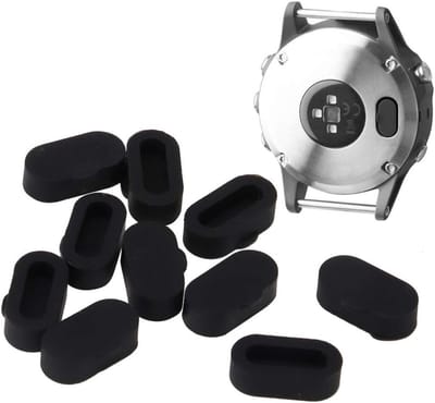 Silicone anti-dust plug set voor smartwatches, inclusief screen protector en bescherming voor Fenix 5 en Venu Sq 2