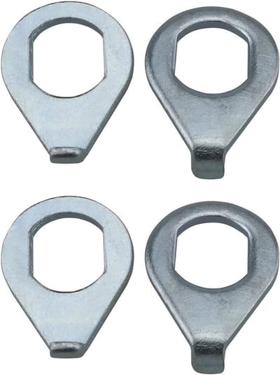 Fiets Wiel Hub Wasmachine - Veiligheidsschijf Ring - Wiel Bevestigen - Hoge Kwaliteit Staal - M10 - Zilver