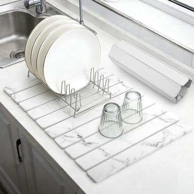Omgoods - Diatomiet Drupmat voor Keukentafel, Sneldrogend en Absorberend