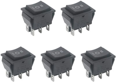 16A DC Motor Tuimelschakelaar Pack van 5