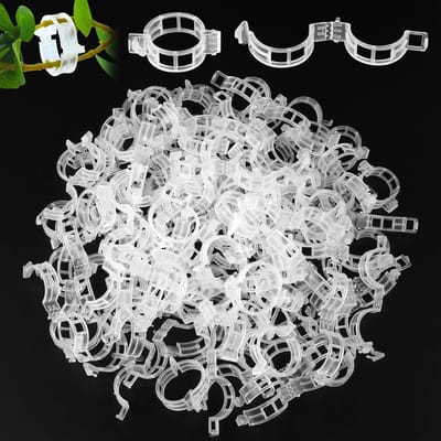 250 Stuks Herbruikbare Plant Clips voor Tomaten, Klimplanten, Bloemen en Groenten - Transparante Plastic Clips voor Effectieve Ondersteuning