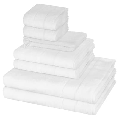 Cawö Sonstiges 2 X washandjes 2 X gasten- 2 X douche- 2 X handdoek - in set 8 pack Noblesse