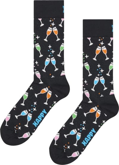Happy Socks Cheers Sock - unisex sokken - zwart - Unisex - Maat: 36 - 40