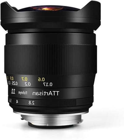 11mm F2.8 Camera Lens Full Frame Fisheye voor Canon R Mount Camera's zoals EOS R en EOS RP - Zwart, Hoogwaardige Beeldkwaliteit, Ultragroothoek, Professionele Fotografie