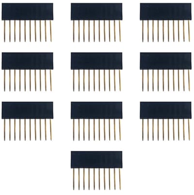 Vrouwelijke Header Pins – 6-Pins – 11 mm – 10 stuks Female header pins