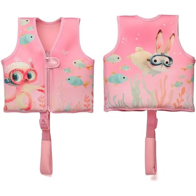 Zwemvest kind - Drijfvest peuter - Roze 15-19 kg / 2-3 jaar
