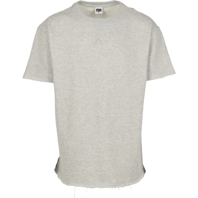Urban Classics - Herringbone Terry Heren T-shirt - L - Grijs