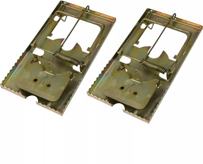 Benson Metalen muizenval - herbruikbaar - eenvoudig te spannen - 17 x 9 x 2 cm