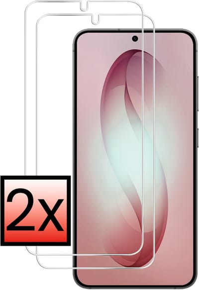 Screenprotector - 2 Stuks - Geschikt voor Samsung Galaxy S26 - Extra Sterk - Beschermglas - Gehard Glas - Tempered Glass - Screen Protector - Bescherm Cover