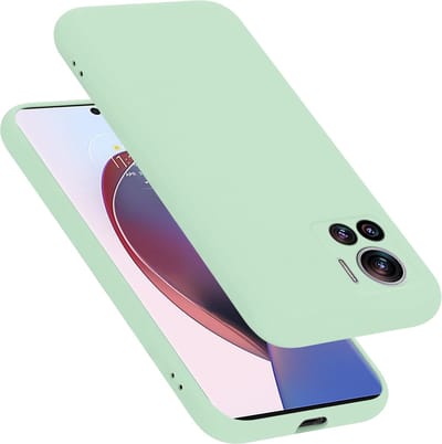 Cadorabo Hoesje geschikt voor Motorola EDGE 30 ULTRA / X30 PRO in LIQUID LICHT GROEN - Beschermhoes gemaakt van flexibel TPU silicone Case Cover