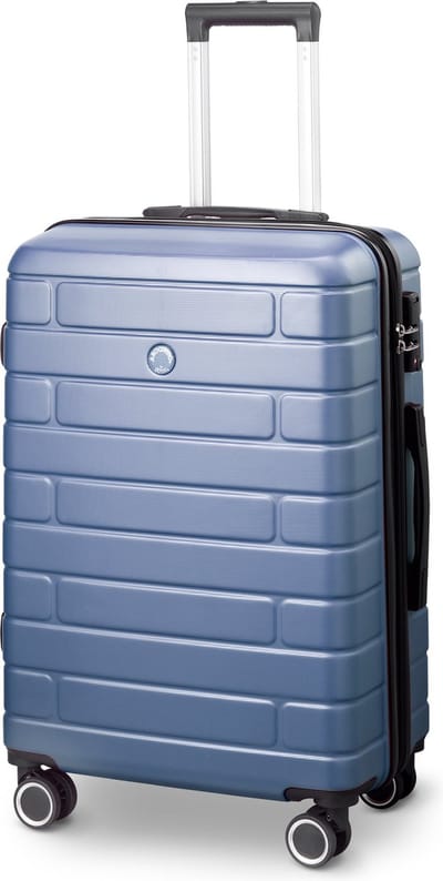 Arogado by Jump - Reiskoffer - 66 cm - 4 Wielen - TSA-Cijferslot - Expandable - Blauw