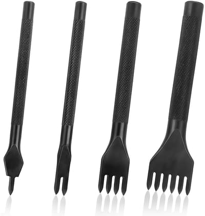 Dailygoods - DIY Perforator Gereedschap - Naaien Gereedschap Set met 4 Tanden, 4 Stuks
