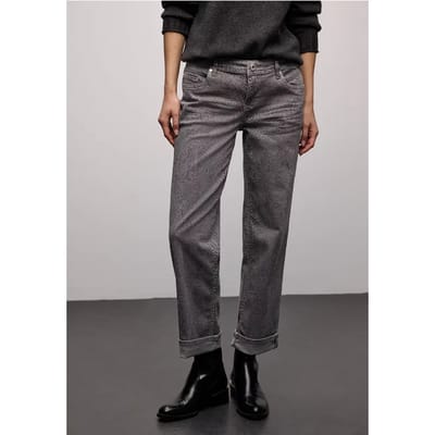 Jeans met slangenprint