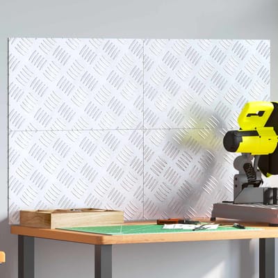 vidaXL - Trapmatten - 4 - st - 50 - x - 30 - cm - Zilver - Aluminium - Rechthoekig