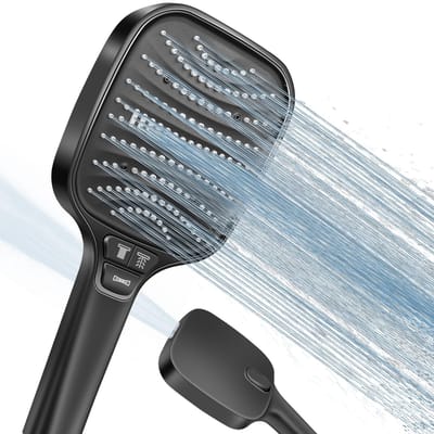 Dailygoods- Douchekop XXL - Waterbesparende Handdouche - 8 Straalstanden - Slagvast ABS - Ergonomische Handgreep - Luxe Douche Ervaring