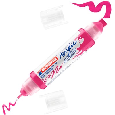 edding 5400 Acrylic "Acryl 3D - Double Liner" - Telemagenta