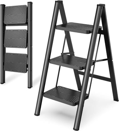 DailySupplies® Huishoudtrap 3 Treden - Keukentrap Inklapbaar - Opstapje