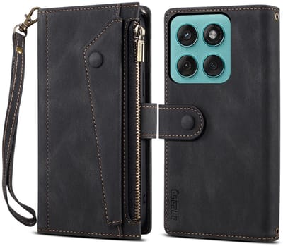 Coverup Hoesje - Geschikt voor Motorola Edge 60 / 60 Fusion Hoesje - Coverup Book Case met Portemonnee - Zwart