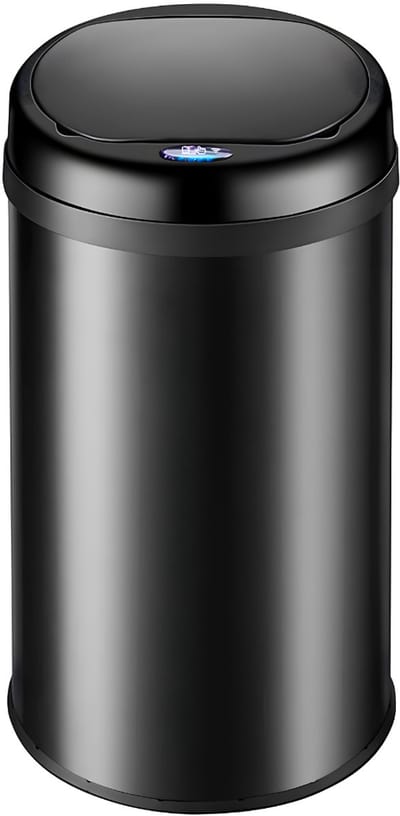 SP® Prullenbak - Prullenbak 30 Liter - Prullenbak met Sensor - Prullenbakken - Zwart - 30cm x 30cm x 53cm